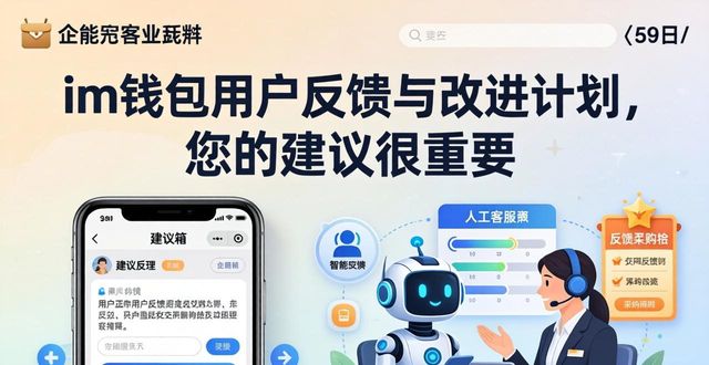im钱包用户反馈与改进计划，您的建议很重要